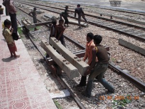 Working on the railway