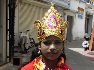 Girl in festive costume